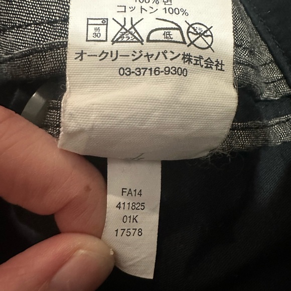 Oakley Easy Jacket Men's Black Casual Military Distressed Size Small 100% Cotton - Picture 7 of 8